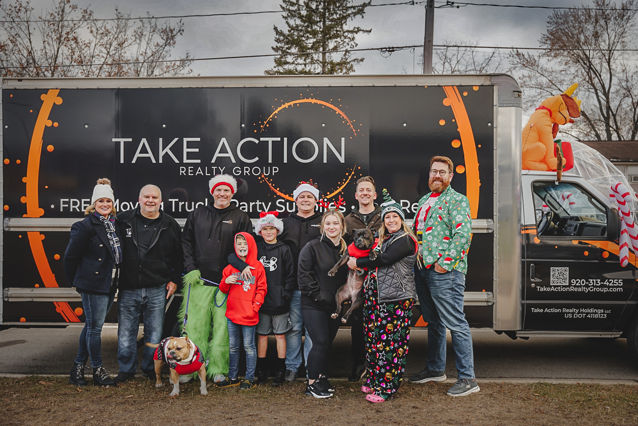 Take Action Realty Shines in Howard-Suamico’s Festive Christmas Parade
